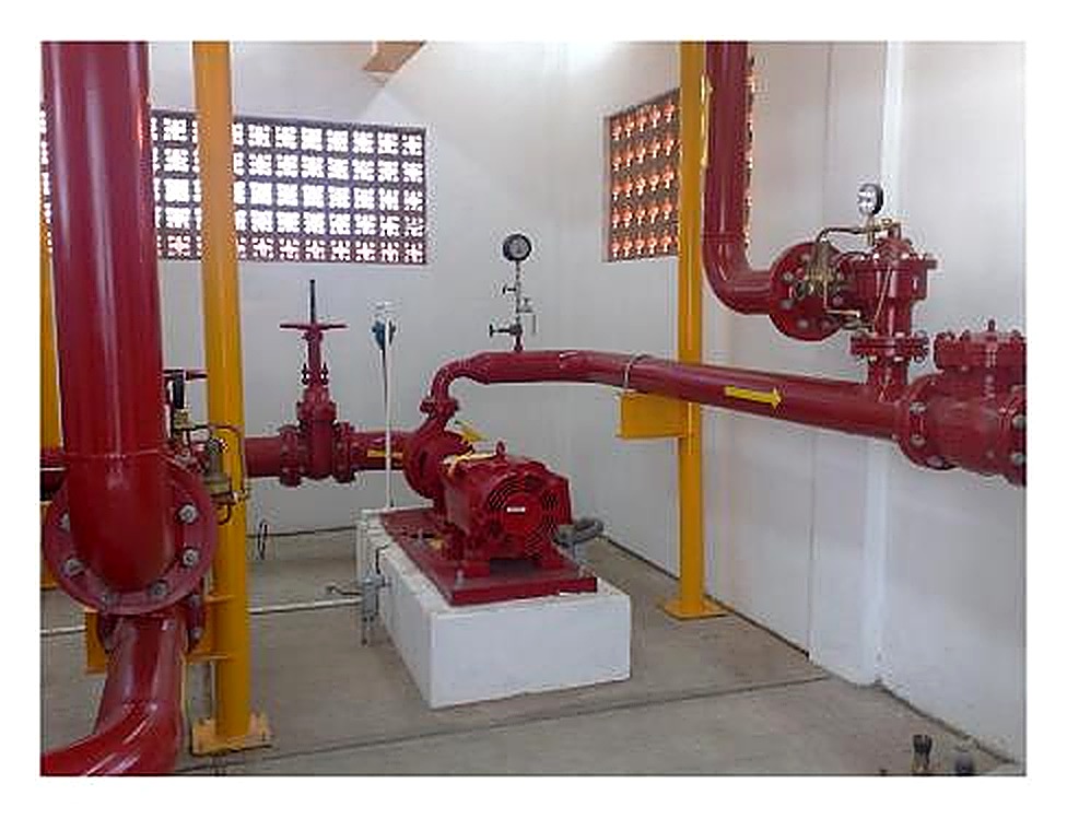Sistema contra incendio instalado